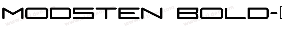 Modsten Bold字体转换